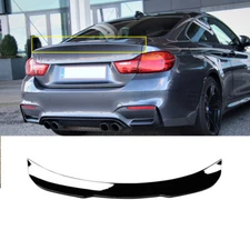For 2015-2020 BMW 4 Series F82 M4 Coupe Rear Trunk Spoiler Lip Wing Gloss Black