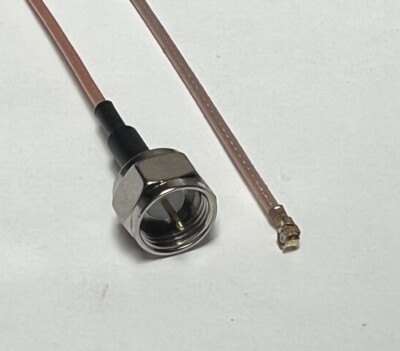 F Male to uFL/u.FL/IPX/IPEX WiFi RG178 Coax Cable Pick Length USA