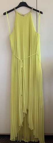 Maxi abito plissettato Ted Baker PAGIA orlo a scoppio taglia 3 UK 12 US 8 - Foto 3 di 8