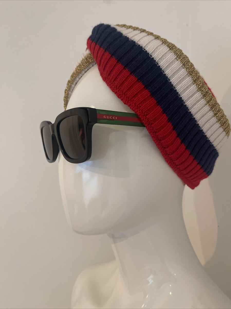 Auth.GUCCI EYEWEAR SIDE WEB STRIPE SUNGLASSES NEW | eBay