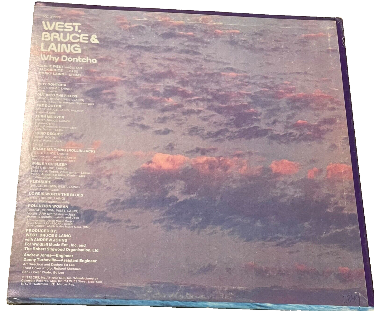 洋楽 WEST, BRUCE & LAING - Why Dontcha 1972 Why Dontcha - Wikipedia