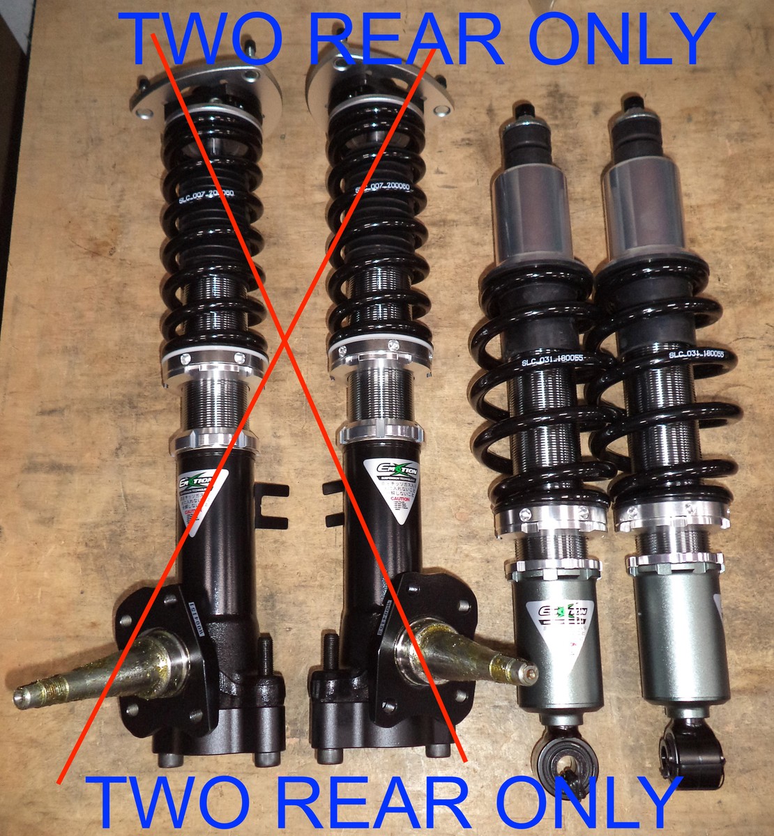EMOTION Racing Suspension Coilover Fit Toyota AE86 - REAR
