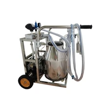 PreAsion 25L Cow Milking Machine Goat Milker with Oil-free Vacuum Pump 304 Stain