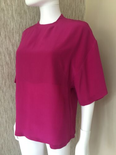 PAUL SMITH RUNWAY COLLECTION SEIDENBLUSE HERGESTELLT IN ITALIEN GRÖSSE 12... EINZELHANDEL 425 £!!!