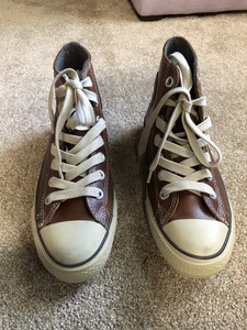 converse chuck taylor all star piel altas marrones