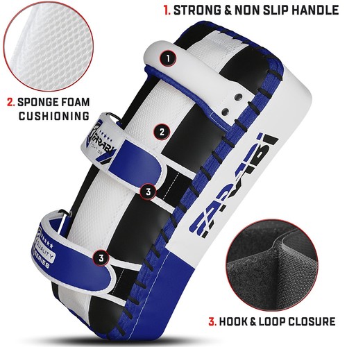 Kick Shield Pad — Farabi Sports Kick Pads Strike Kick Boxing MMA Thai Kick Pads - Picture 19 of 21