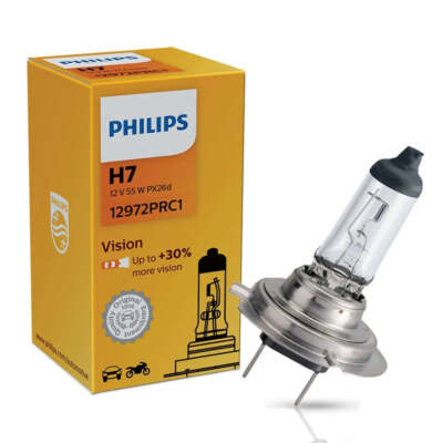H7 Autolampe Glühbirne Birne H7 12V 55W PX26d Vision +30%  Philips