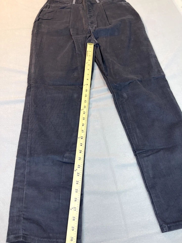 Pantalones de pana SEARS 32x30 cintura alta pierna ancha mujer 18 vintage años 80 patinador holgado Foto 3 de 4