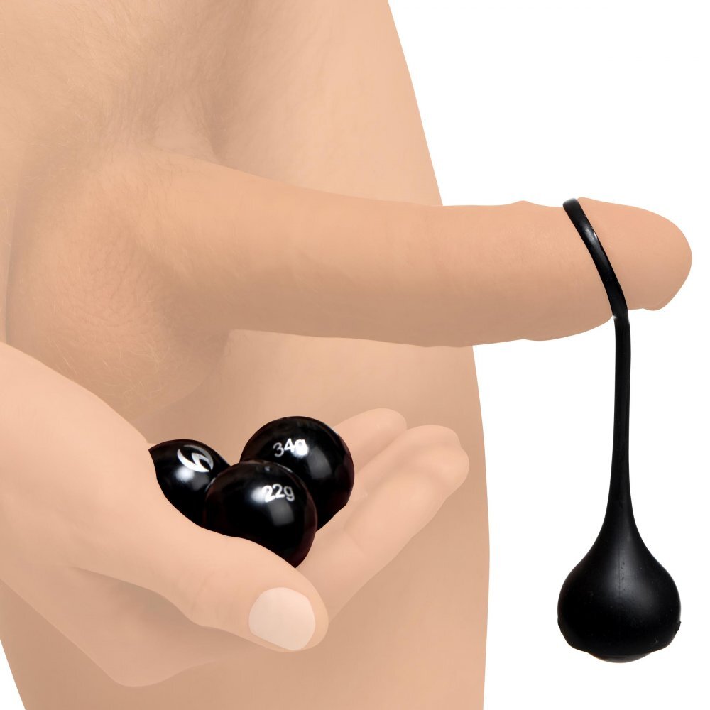 Master Series Cock Dangler Silicone Penis Strap with Weights to Test Your  Limits