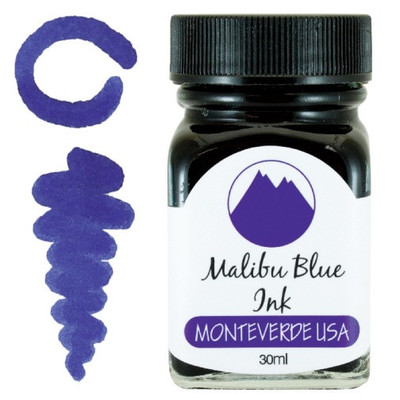 Monteverde 30ml Fountain Pen Ink Bottle - Malibu Blue