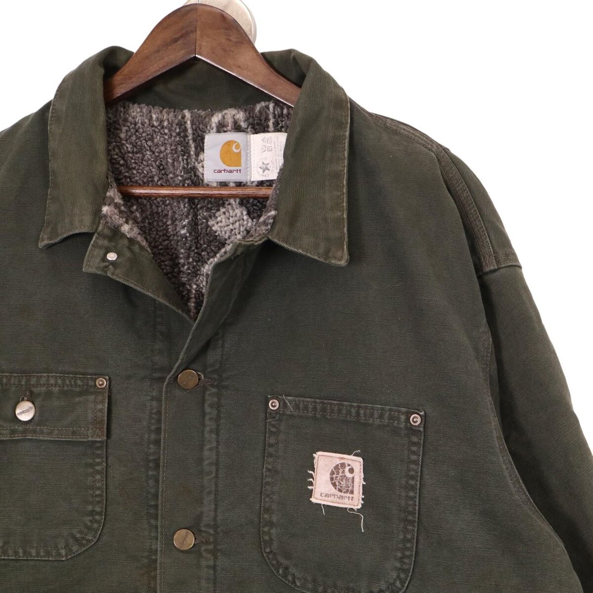 Carhartt Southwest JB1065 Work Jacket Duck Khaki 90s USA Carhartt Southwest JB1065 Work Jacket Duck Khaki 90s USA