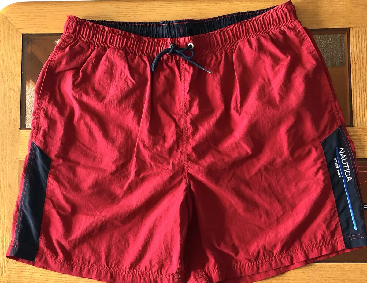 Nautica Swim Shorts Trunks Men’s Size XXL Nylon/Polyester Red