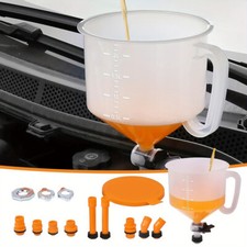 15Pcs No Spill Coolant Filling Funnel Kit Spill Proof Radiator Funnel Bleed Kit