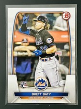 Brett Baty 2023 Bowman Flagship True Rookie Card #80 Sharp & Clean NY Mets RC