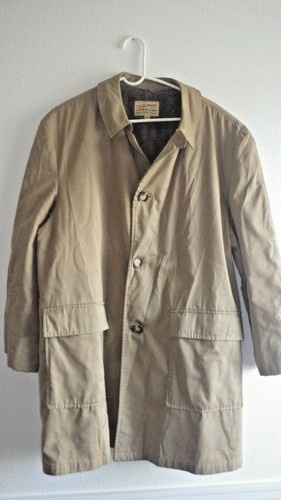 FIELD & STREAM GORDON & FERGUSON Jacket Mens 44 Button Down Tan/Beige Overcoat - Picture 1 of 12