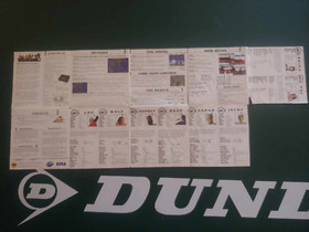 Virtua Fighter 2 SEGA Saturn 1995 Player Statistics Manual Poster Insert Booklet