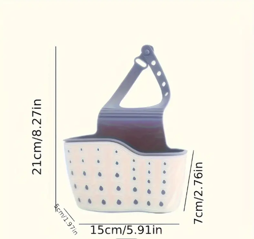 Hanging Sink Tidy Storage Drain Basket Kitchen Organizer Sponge Caddy Holder UK - Picture 4 of 11