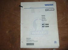 Wacker RT 820 Roller Compactor Parts Catalog Manual