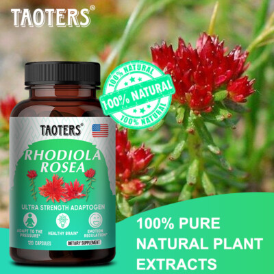 Swanson Rhodiola Rosea - Puissance Naturelle Anti-Stress & Énergie Vitalité 400 mg 100 Capsules