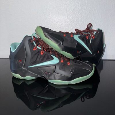 Nike LeBron 11 Black and Jade Sneakers new in box s-l400.jpg main image 3