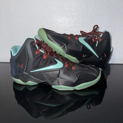 Nike LeBron 11 Gamma Blue Shoes Mens Size 9 Black Basketball Sneakers 616175-004 Men main image 2