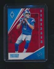 MATTHEW STAFFORD 2019 PANINI PHOENIX COMEBACK RED PARALLEL 020/299 #7