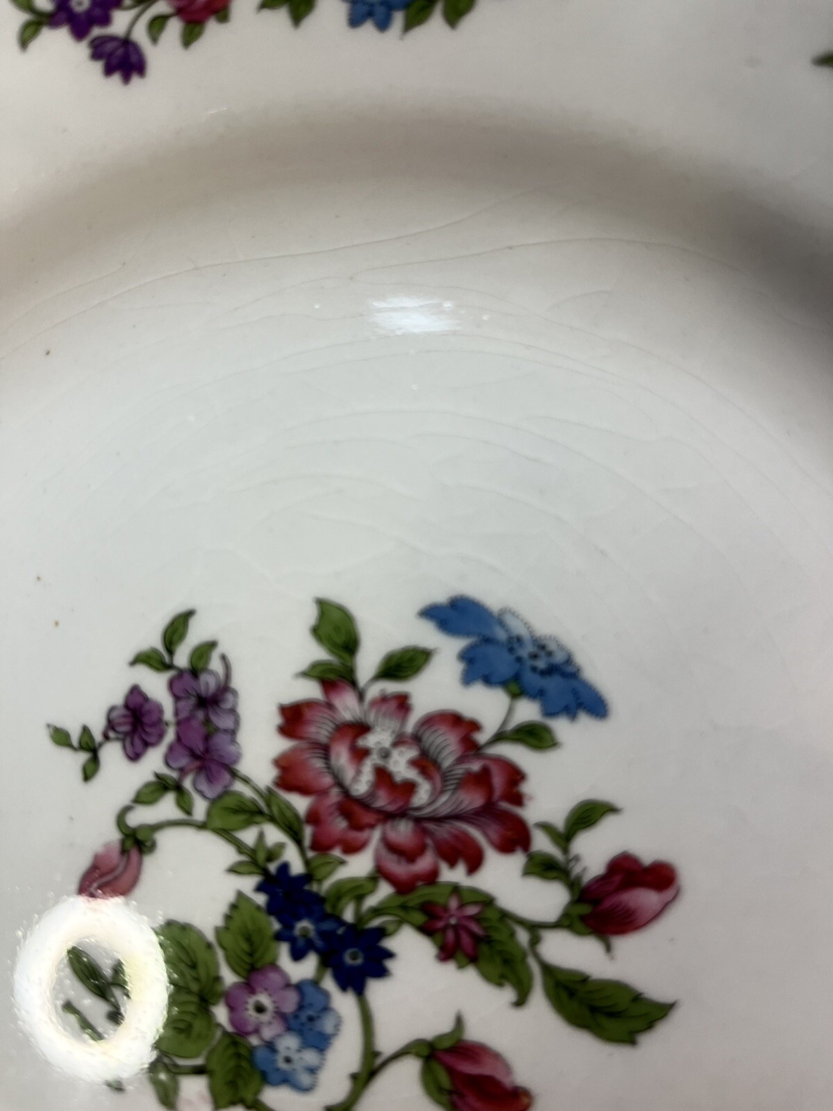 J&G Meakin Chatsworth China Set 14 Pieces Multicolored Floral Burgundy Rim