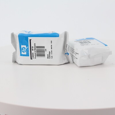 2x HP 56 (C6656AN#140) Black Ink Cartridge OEM GENUINE BAG NO BOX