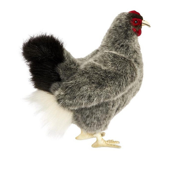 Hansa Toy 5622 Chicken Gray 30 cm Stuffed Animal Plush Toy