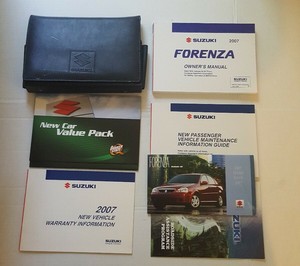 2007 Suzuki Forenza Owner S Manual With Case Pouch And Booklets Ebay