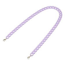 Acrylic Purse Strap 35.4" Matte Bag Chain Replacement Light Purple