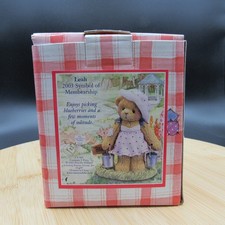 Vintage Cherished Teddies Club Leah 2003 Members Only Figurine Polka Dot Dress