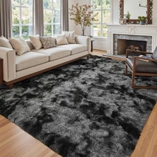 6x9 Ft Large Shag Rugs for Living Room Decor, Tie-Dyed Ultra Soft Fluffy Furr...