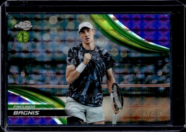 2025 Topps Chrome Facundo Bagnis 1st Prospect Purple Geometric Refractor #/10