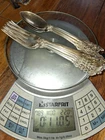 WALLACE GRAND BAROQUE STERLING SILVER FORKS,SPOONS 11.05  OZ. 313 GRAM