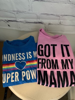 The Children's Place (2 Pack) Graphic T-Shirts Pink & Blue  Girl's S 5/6