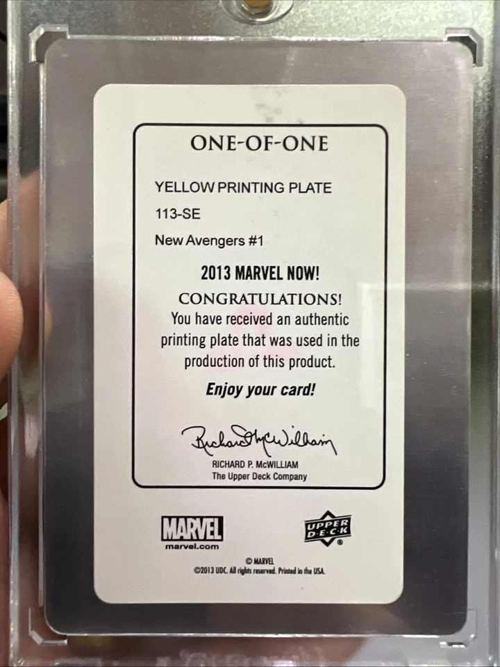2013 Marvel NOW #113-SE New Avengers #1 - Yellow printing plate - Image 2 of 2