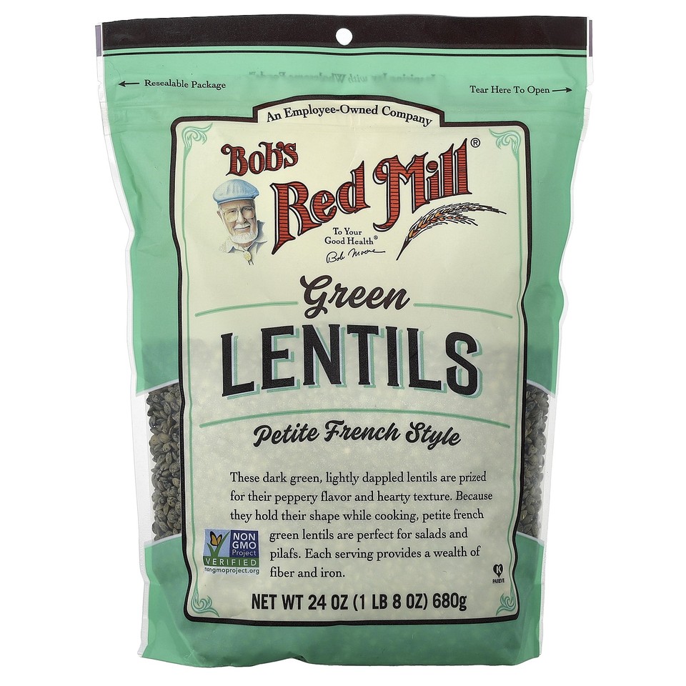 Green Lentils, Petite French Style, 1 lb 8 oz (680 g)