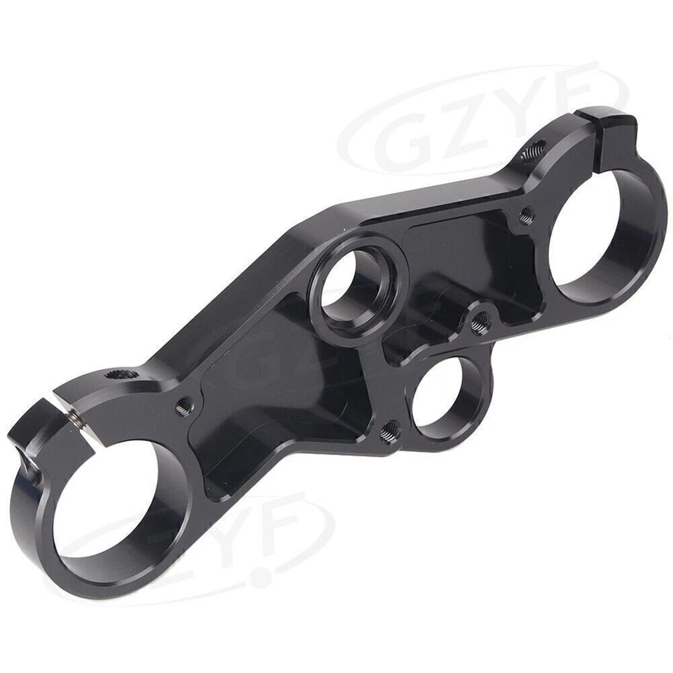 Black Upper Front Triple Tree End Top Clamp for Suzuki GSXR600 750 GSXR1000 - Image 3 of 4