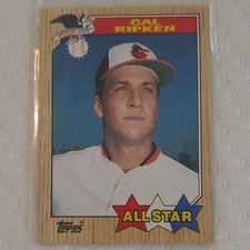 Topps 1987 Cal Ripken All-Star #609 Baltimore Orioles Baseball Card