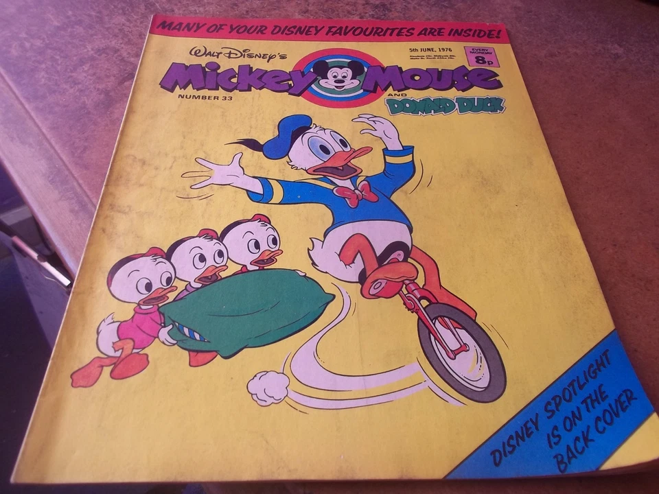 Walt Disney's Mickey Mouse and Donald Duck Comic 12 June 1976 No 34 weekly GC - Image 1 of 1