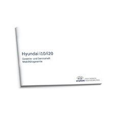Hyundai i10 i20 Serviceheft Wartungsheft Inspektionsheft auf Deutsch
