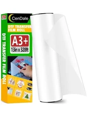 DTF Transfer Film Roll 13" x 328ft - Premium A3+ DTF Film Roll
