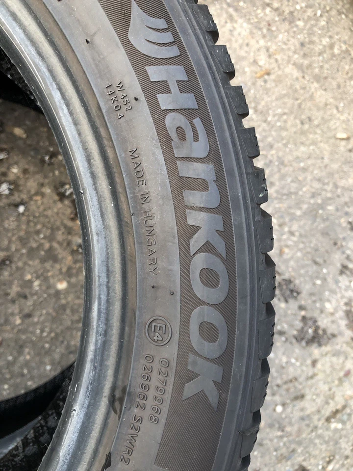 ✅2x 195/55R16 M+S Winterreifen HANKOOK 5,5mm! Schnee ❄️Symbol und Felgenschutz - Bild 3 von 4