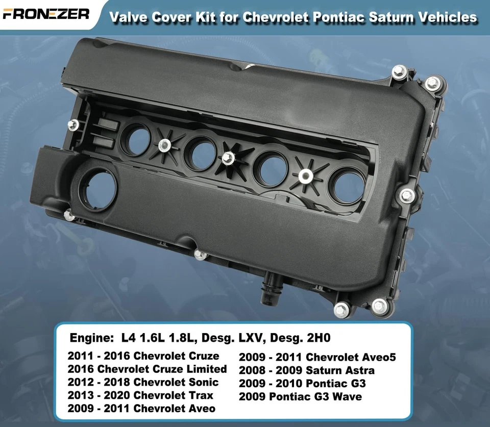 Valve Cover with Gasket For Chevy Sonic Cruze Aveo Saturn Astra Pontiac G3 1.8L - Image 2 of 4