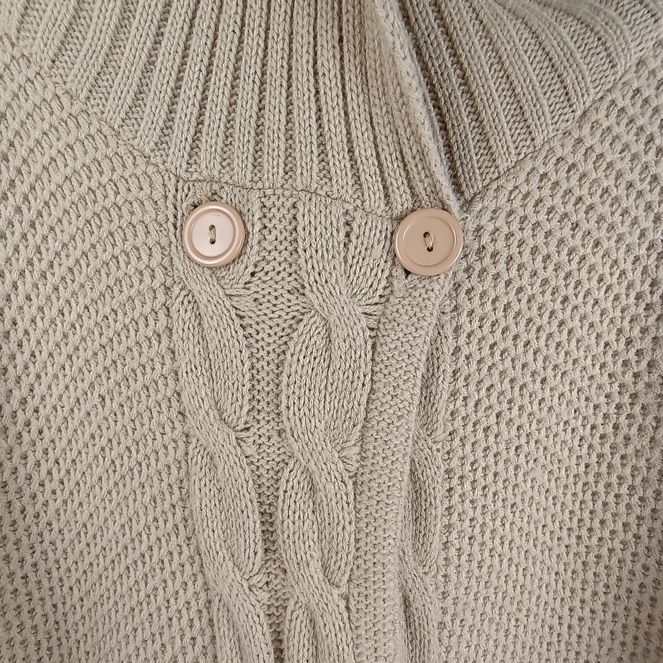 Cárdigan Suéter Art & Soul Para Mujer Manga Corta Pequeño XL Tostado Hecho en EE. UU. Foto 4 de 4