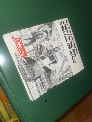 Vintage Coleman 425E499 2-Burner Camp Stove w/Box Camping USA Excellent Untested - Picture 3 of 12