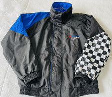 VTG AC Delco Racing Jacket Small Checkered Flag Windbreaker USA Made Exc Con