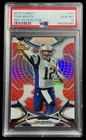 2015 topps finest #140 tom brady; red 01/99 chrome refractor PSA 10  GEM BOOKEND