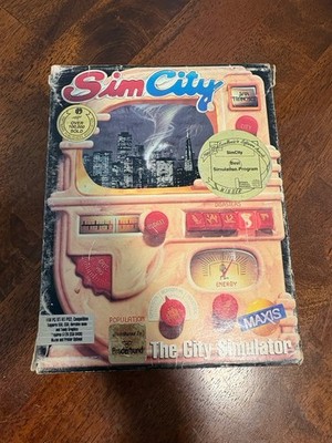 1991 Sim City, The City Simulator PC/IBM Game by Broderbund/Maxis San Francisco